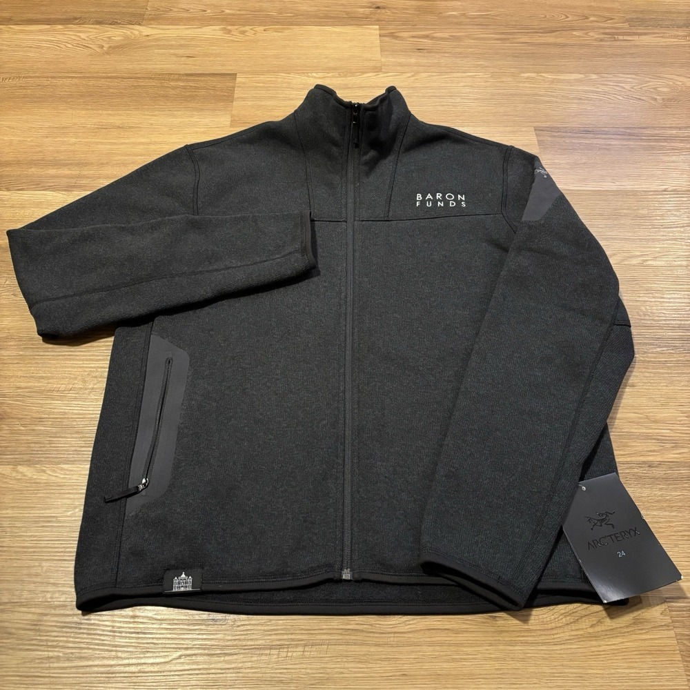 NWT Arc'teryx Covert Cardigan Jacket Men's XL Black Heather - Model 15375